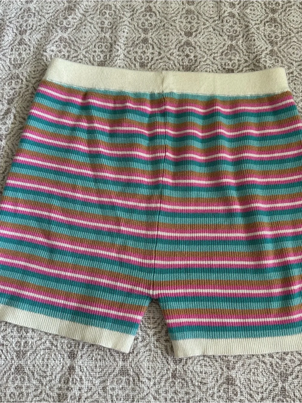 Finding Foxtale Stripe Rib Knit Shorts